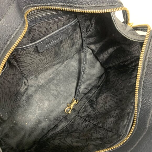 MICHAEL KORS Collins Stud Medium TwoTone Leather Satchel Shoulder Bag + Fob EUC - Picture 10 of 12